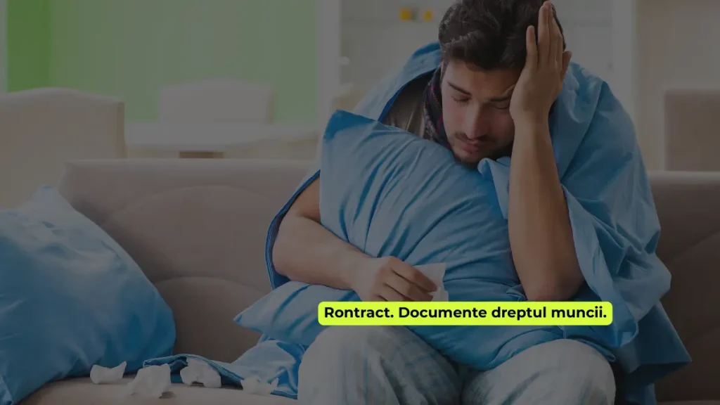 salariat în concediu medical