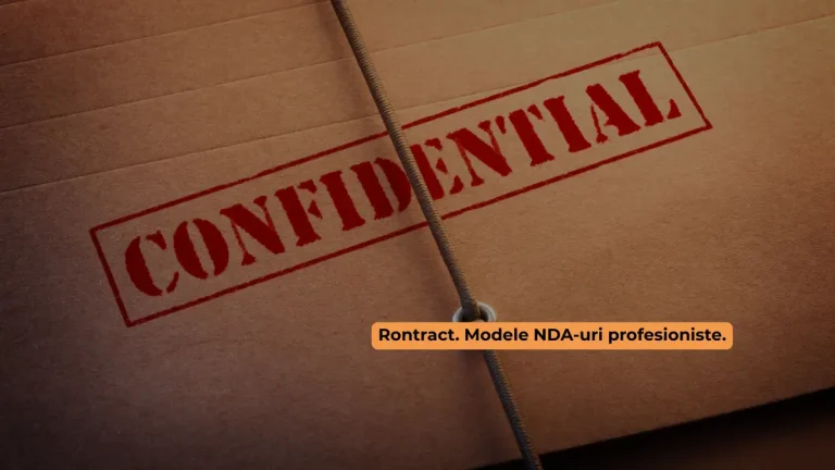 acord de confidențialitate model