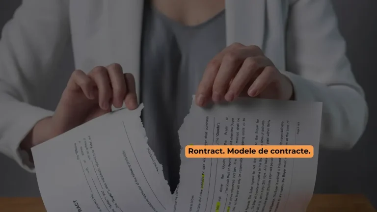 persoană care rupe o notificare reziliere contract