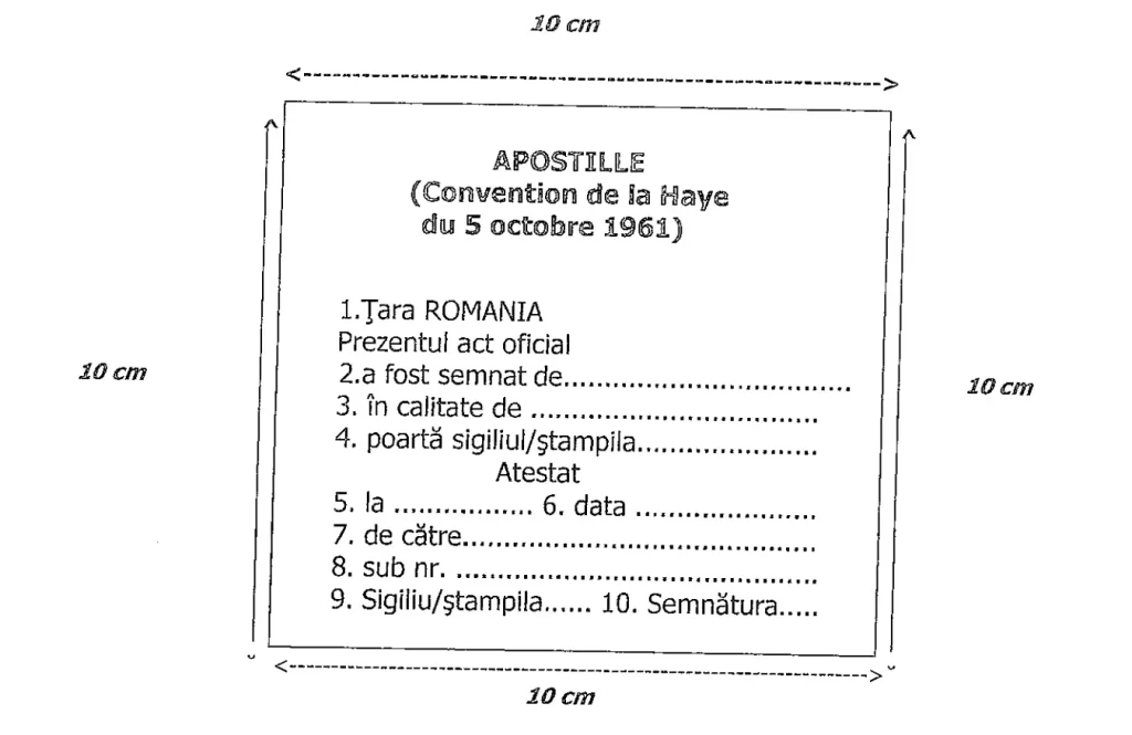 model apostilă pentru împuternicire notarială