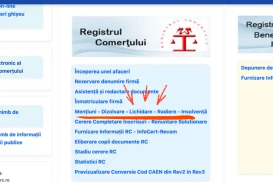 cerere mentiuni schimbare administrator SRL