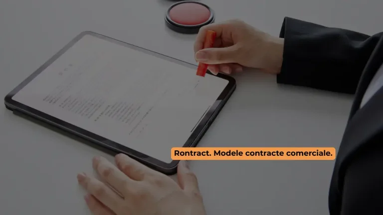 model contract semnat electronic